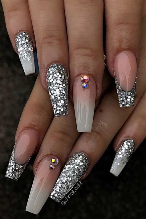 coffin silver nails